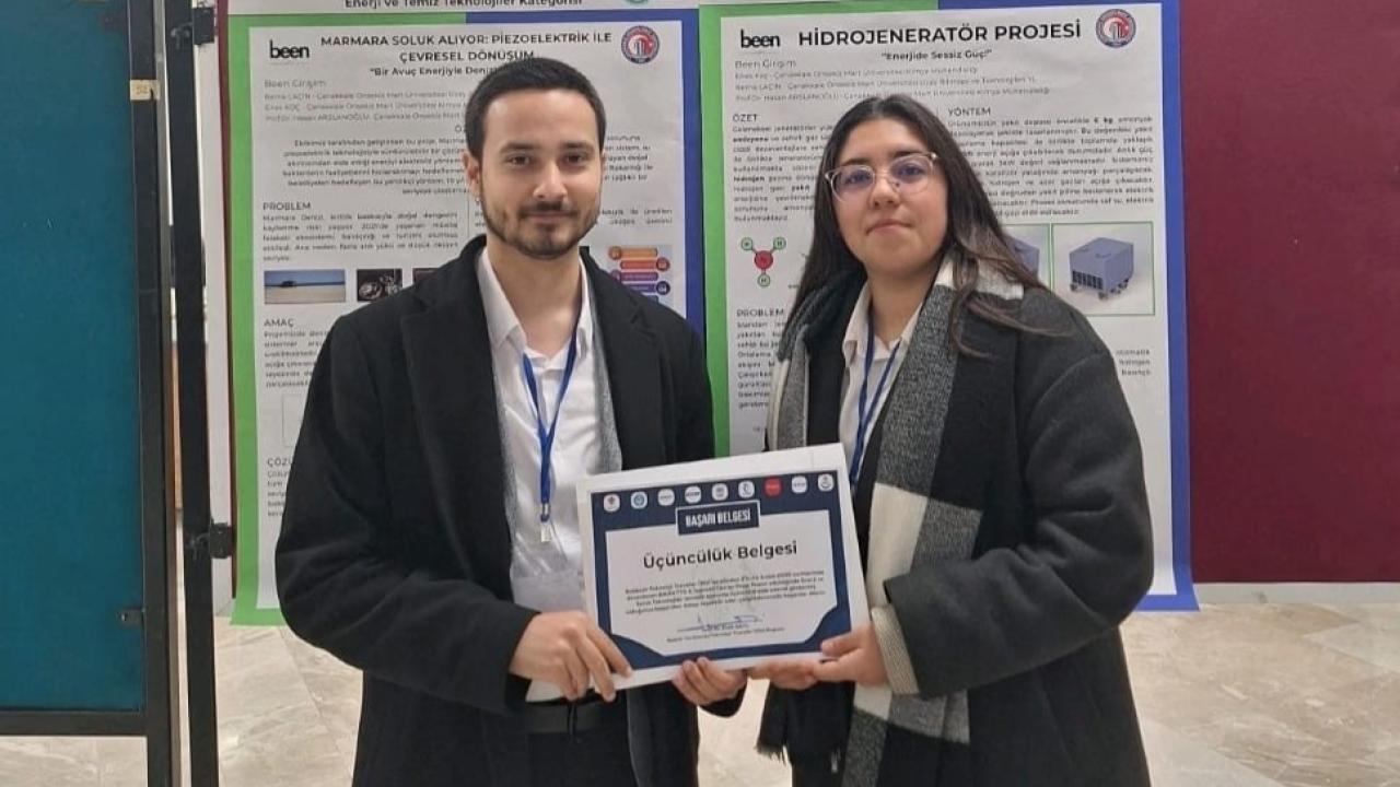 ÇOMÜ öğrencilerinden Türkiye üçüncülüğü