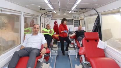 Geyikli halkından kan bağışına destek