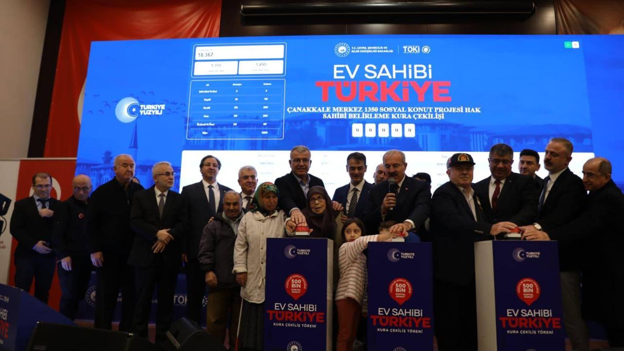 3.276 sosyal konut için kura çekildi