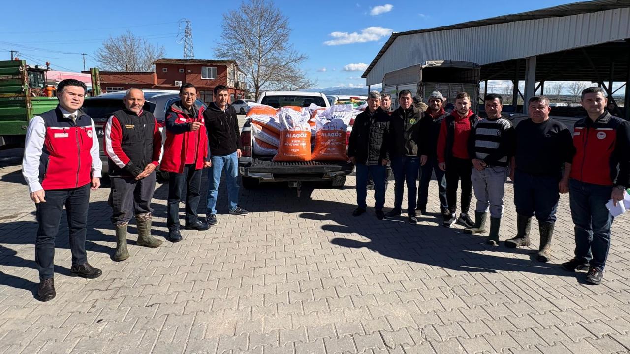 Afet bölgesine yem desteği