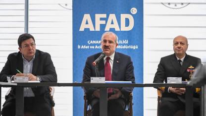 Çanakkale’de afet ve acil durum toplantısı yapıldı