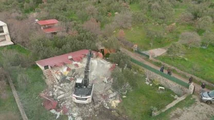 31 kaçak yapı yıkıldı