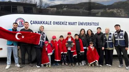 Çanakkale’den Hatay’a çanta dolusu umut