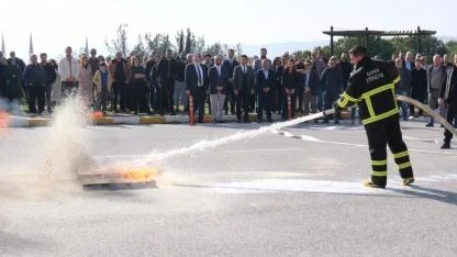ÇOMÜ’de yangın tatbikatı yapıldı
