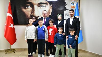 Açel Özel Eğitim ve Rehabilitasyon Merkezi’nden Başkan Arslan’a ziyaret