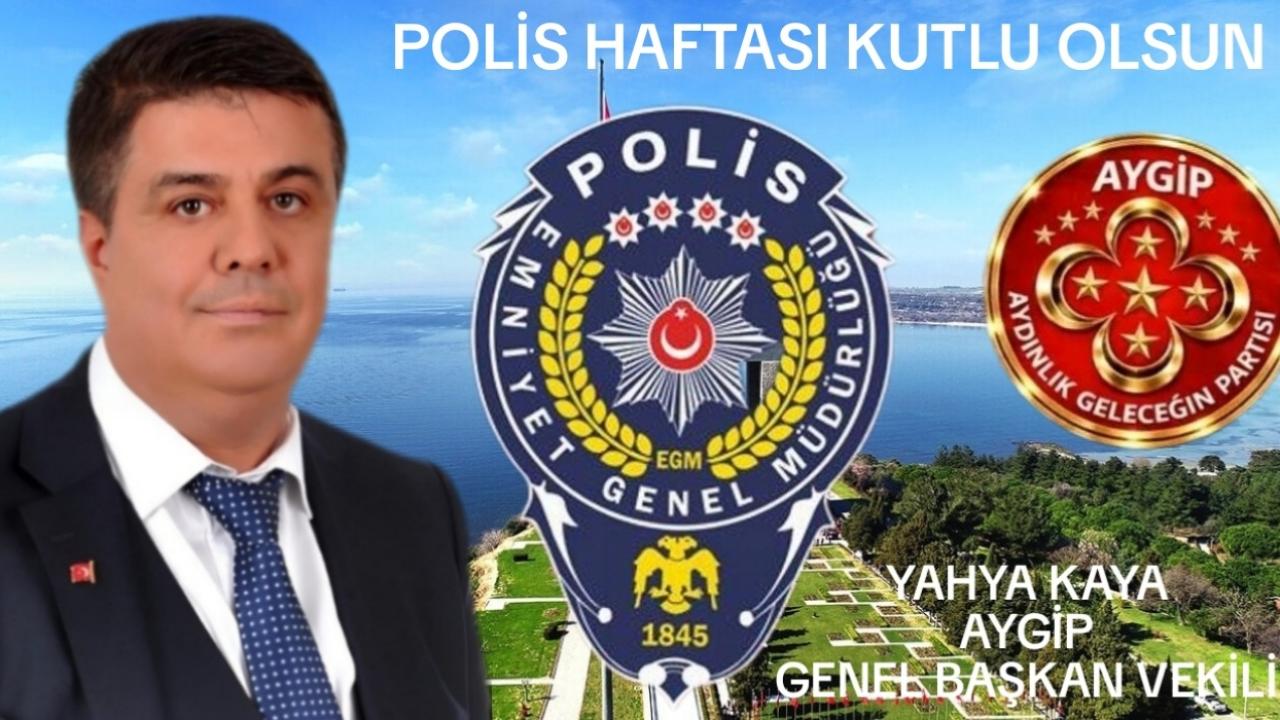 AYGİP Genel Başkan Vekili Kaya’dan Türk Polis Teşkilatı’nın 181. Yılına Anlamlı Kutlama