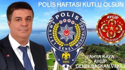 AYGİP Genel Başkan Vekili Kaya’dan Türk Polis Teşkilatı’nın 181. Yılına Anlamlı Kutlama