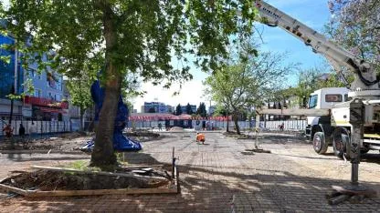Cumhuriyet Meydanı'nda 2. etap çalışması!