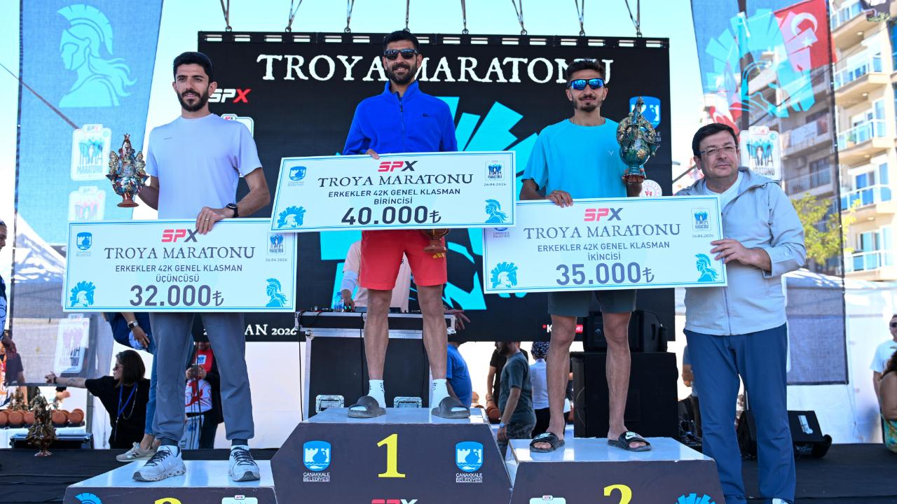 Troya Maratonu’nda kazananlar belli oldu