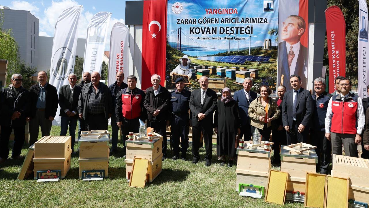 Üreticilere arı kovanı desteği!
