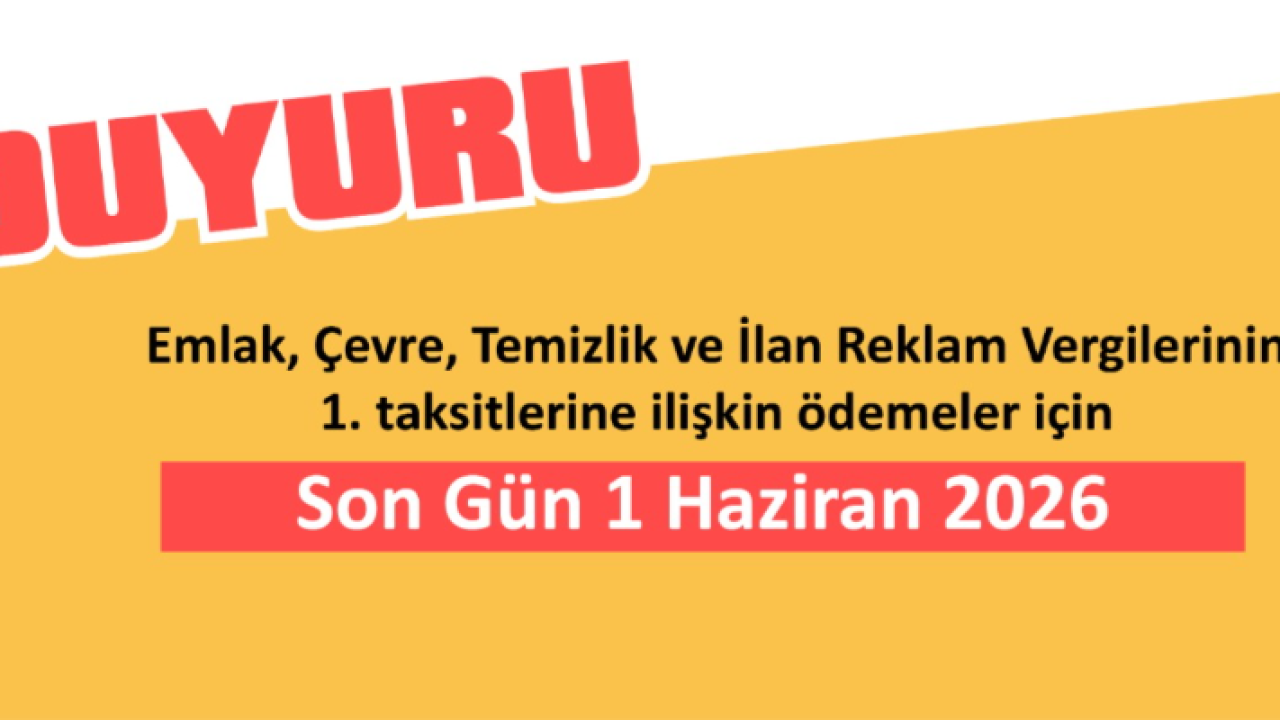 Çanakkale Belediyesi'nden duyuru!