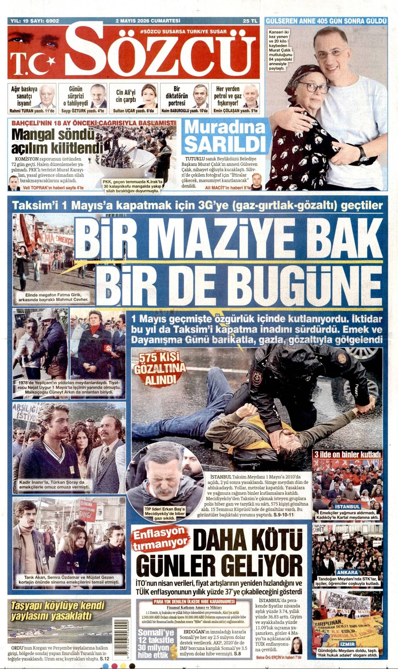 Sözcü Gazetesi Gazete Manşeti