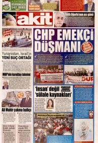 Yeni Akit Gazetesi Gazete Manşeti
