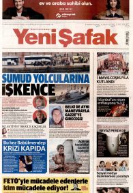 Yeni Şafak Gazetesi Gazete Manşeti